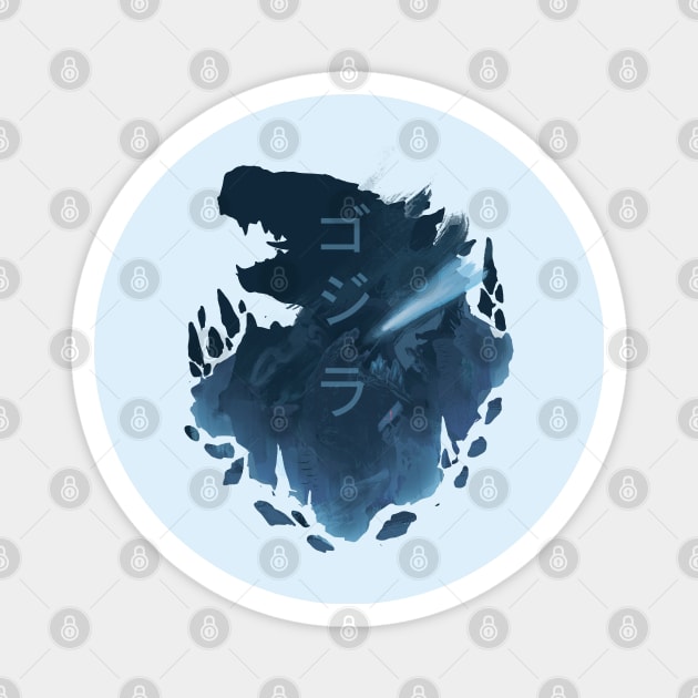 Atomic Night - Godzilla: King Of The Monsters Magnet by Vertei